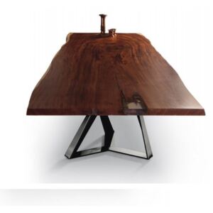 Jídelní stůl Millennium XXL Heritage walnut wood, Bontempi Casa
