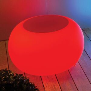 BUBBLE Outdoor LED stůl RGB s plstí červenou