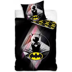Carbotex • Bavlněné ložní povlečení Batman - motiv Shadows - 100% bavlna - 70 x 90 cm + 140 x 200 cm