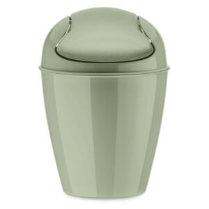 DEL XXS stolní odpadkový koš s poklopem0,9l KOZIOL (barva-zelená eukalyptová)