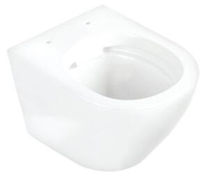 Aplomo Delos White WC závěsné se sedátkem, rimless