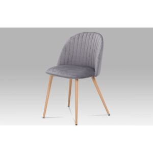Jídelní židle CT-381 GREY4 šedá / dekor dub Autronic