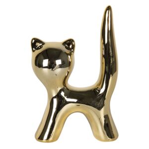 Clayre & Eef - Dekorativní kočička GOLD 6CE1166GO