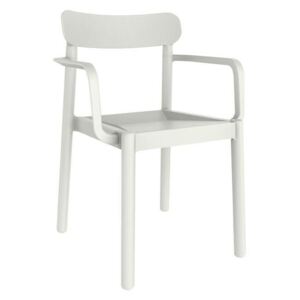 Židle Elba s područkami bílá
