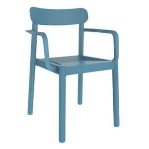 Židle Elba s područkami modrá