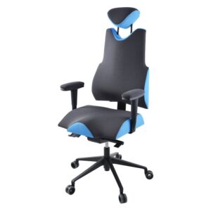 Zdravotní židle Prowork THERAPIA BODY XL PRO 4210 – černá, nosnost 130 kg, na míru