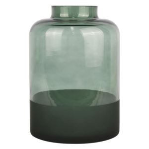 Skleněná váza Majestic M 18 cm Present Time (Barva- tmavě zelená)