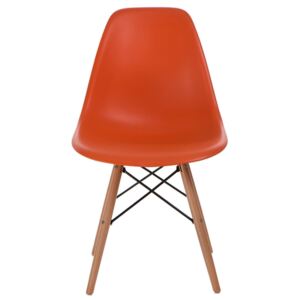 Židle P016W PP DSW oranžová