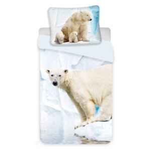 Jerry Fabrics Povlečení Lední medvěd JF - 140x200, 70x90, 100% bavlna