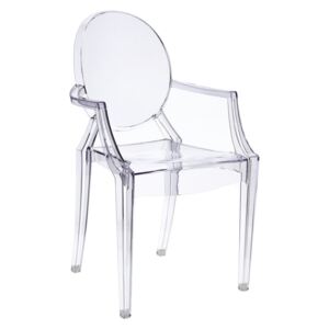 Židle Royal inspirovaná Louis Ghost transparentní