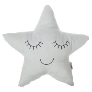 Světle šedý dětský polštářek s příměsí bavlny Apolena Pillow Toy Star, 35 x 35 cm