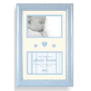 INNOVA Dětský fotorámeček na více fotek Baby Brights modrá - 2 fotografie