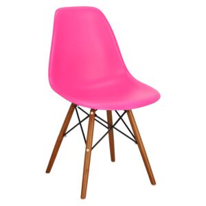 Židle P016W PP Dark DSW růžová