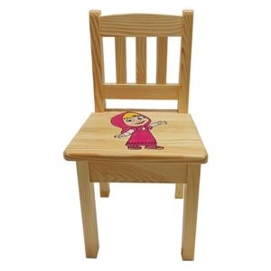 Via-nábytek Dětská dřevěná židlička Povrchová úprava: Moření bílá - olše