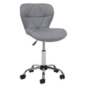 Kancelářská židle čalouněná šedá VALETTA