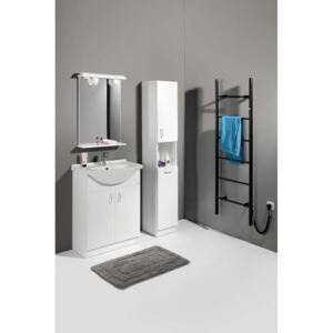 Aqualine Koupelnový set LIVERO 600 (umyvadlová skříň + umyvadlo + vysoká skříň + zrcadlo)