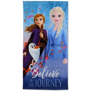 Setino • Plážová osuška Ledové království 2 - Frozen 2 - motiv Believe in The Journey - 100% bavlna - 70 x 140 cm