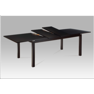 Jídelní rozkládací stůl SCURO – masiv, wenge, 180+40+40×100 cm