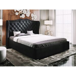 PROXIMA STORE.cz - Luxusní manželská postel BOLONIA II - černá 140/160/180 Veľkosť postele: Pre matrac 140 x 200 cm