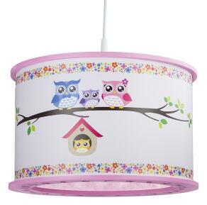Elobra Owl family - pendant pink 131183 dětská svítidla