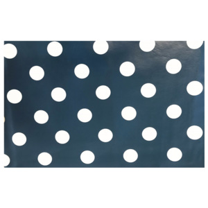Vesna | Ubrus PVC na plátně modrý puntík 135x170 cm