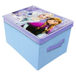 Eli Box na hračky Frozen Anna a Elza 40x30x25cm modrý