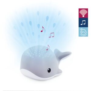 ZAZU Velryba WALLY šedá noční projektor s melodiemi