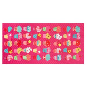 Tutumi Plážový ručník / osuška 87x170cm muffiny cupcakes růžový