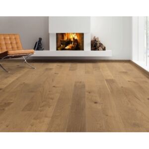 Dřevěná podlaha HARO, dub kouřený Sauvage, vzor prkno - kartáčovaný, naturaDur, 2V hrana