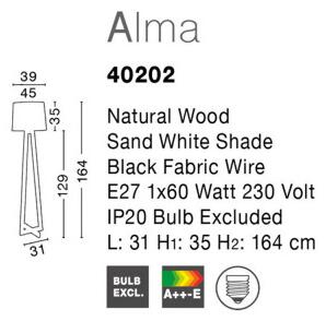 Novaluce Alma White 1 40202 stojící lampy