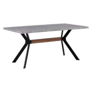 Jídelní stůl betonový efekt BENSON 160 x 90 cm