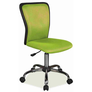Kancelářská židle GOGO, 85-97x42x40x45-57, zelená