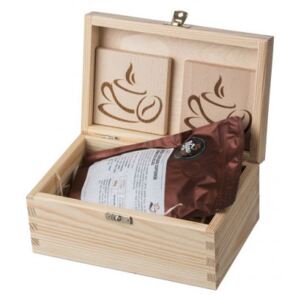Dárková dřevěná krabička pro milovníky kávy CZ992