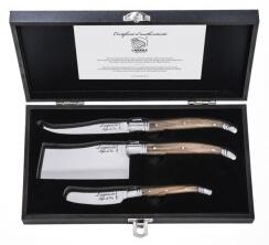 LAGUIOLE Luxury nože na sýr 3 ks, olivové dřevo