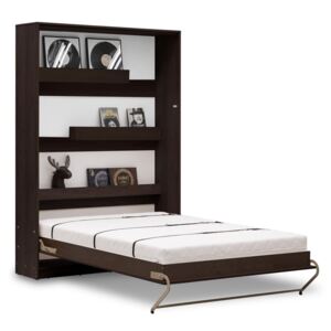 Vertikální sklápěcí postel 120x200 s volitelnou skříní - Dub sonoma Čokoláda