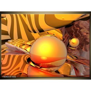 Abstraktní obraz oranžové koule (F004011F7050)