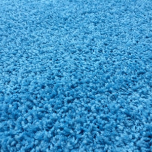 Vopi koberce Kusový modrý koberec Color Shaggy čtverec - 150x150