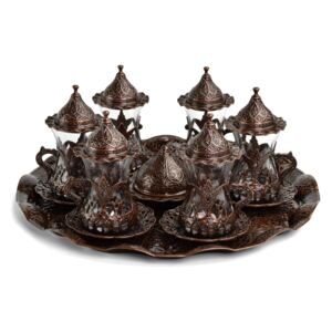 Čína Turecký čajový set Sultan - tmavý bronzový odstín