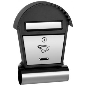 LUX14 poštovní schránka, Barva černá + nerez