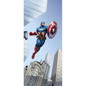 Fototapeta na dveře - Captain America Avengers Vliesová tapeta