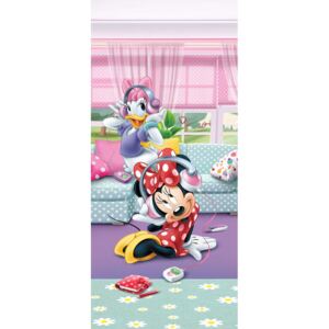 Fototapeta na dveře - Minnie & Daisy Papírová tapeta