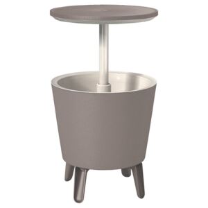Zahradní barový stolek COOL BAR s nádobou na led šedý