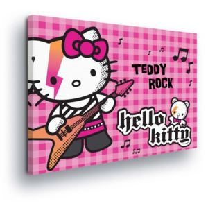 Obraz na plátně - Hello Kitty s Kytarou II 100x75 cm