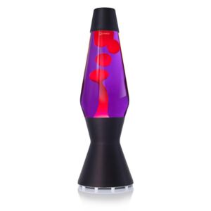 Mathmos Astro černá, originální lávová lampa, černá s fialovou tekutinou a červenou lávou, výška 43cm