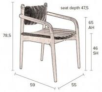 Dutchbone Židle/křeslo TORRANCE 1200168