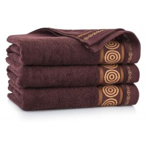 Darré ručník Marciano 2 brown 30x50 kruhy