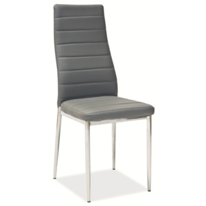 Casarredo *Jídelní čalouněná židle HRON-261 sv. šedá/chróm