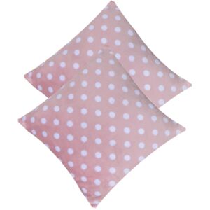 Numbero plus Mikroplyšový povlak na polštář 40x40 - Růžové puntíky