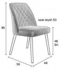 White Label Living Židle CONWAY, béžová 1100332