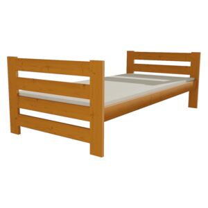 Dřevěná postel VMK 5E 90x200 borovice masiv olše